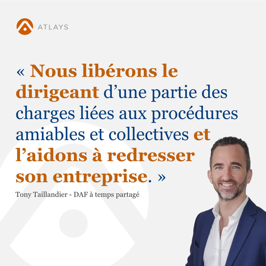 Tony Taillandier s'exprime sur les procédures collectives et amiables